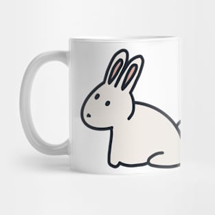 Cute white bunny rabbit Mug